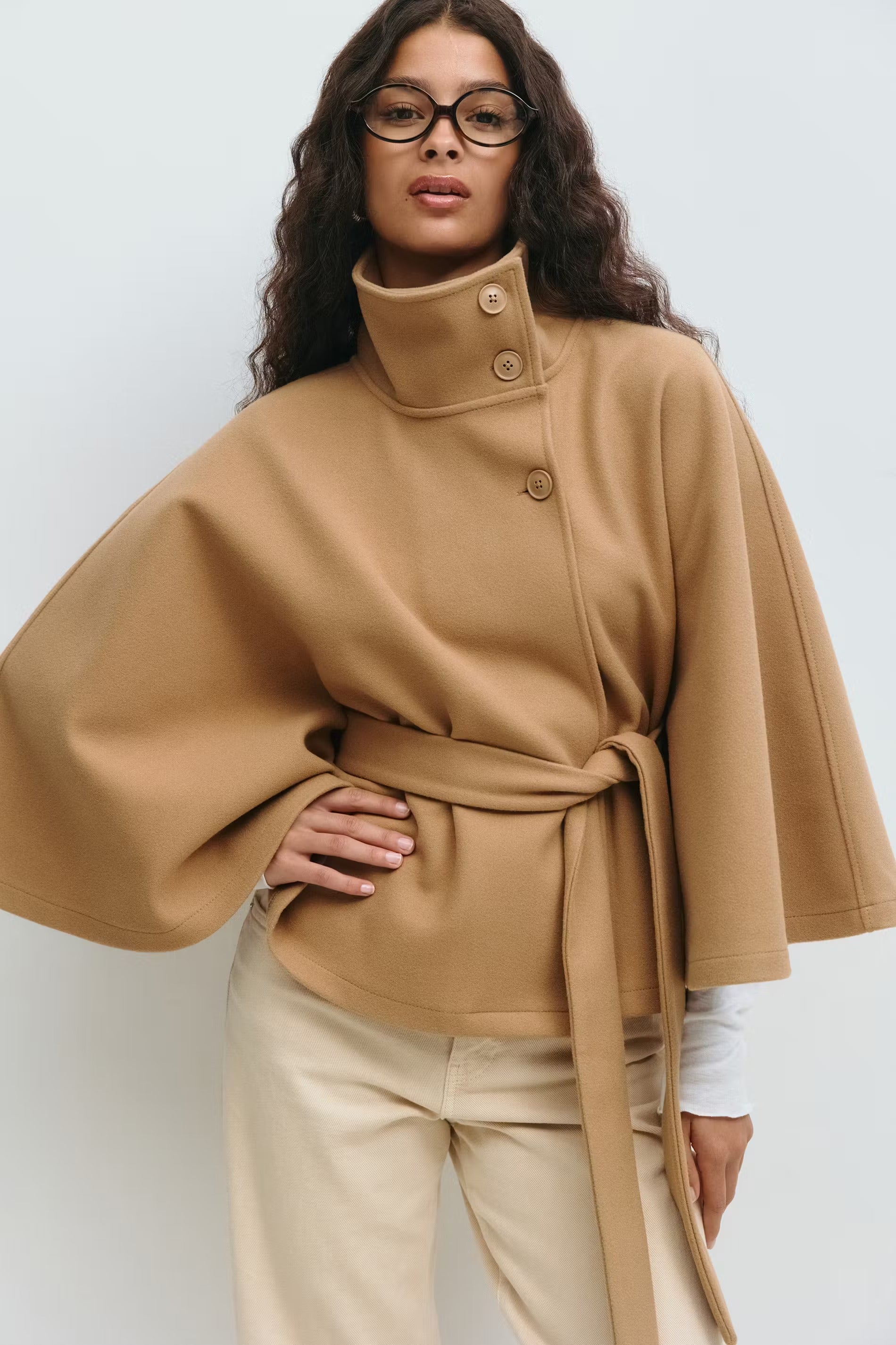 Belted Cape Jacket