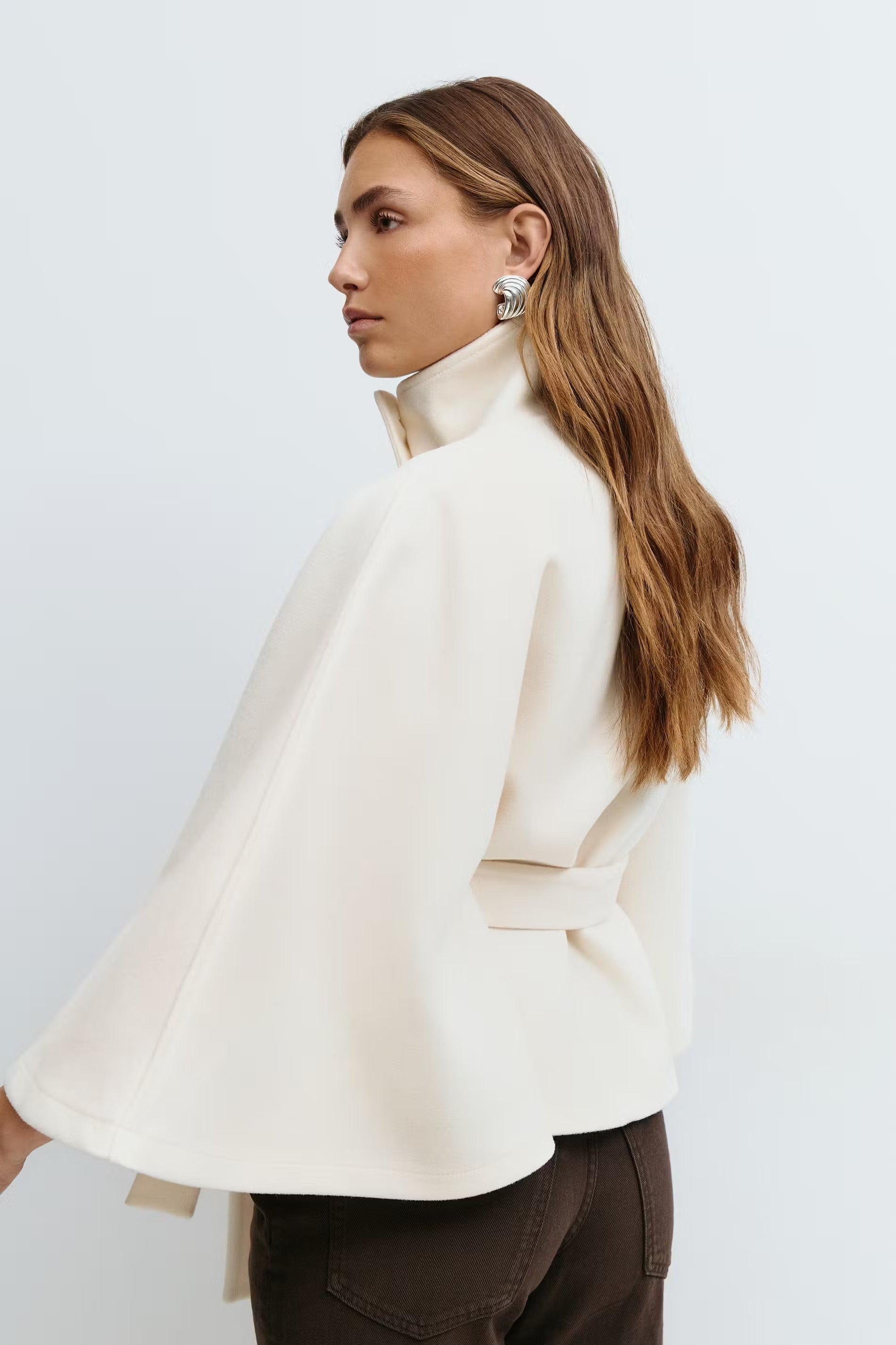 Belted Cape Jacket